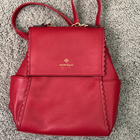 Lepore Bags Lepore Red Backpack Purse Poshmark